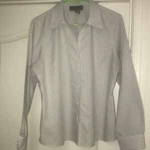 Evan Picone women’s button down blouse size 14P